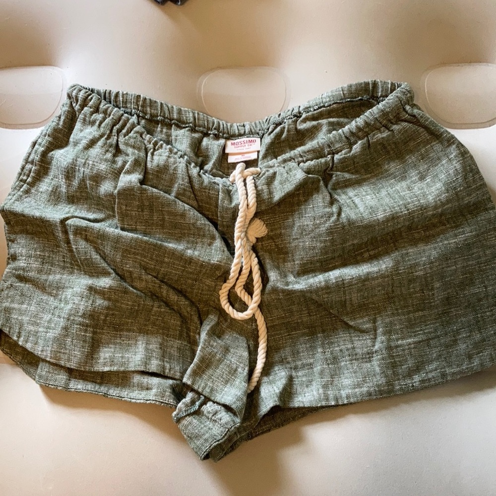 Merona Green linen shorts